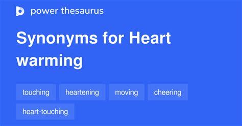 heartwarming synonym|synonyms heartfelt.